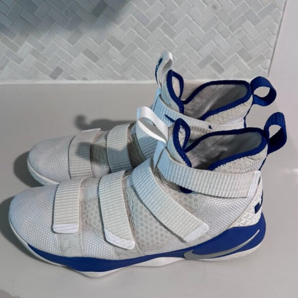 Nike LeBron James Soldier XI (11) – White/Blue – Size 11 ?? main image 8